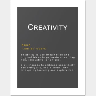 Motivational Word: Creativity Posters and Art